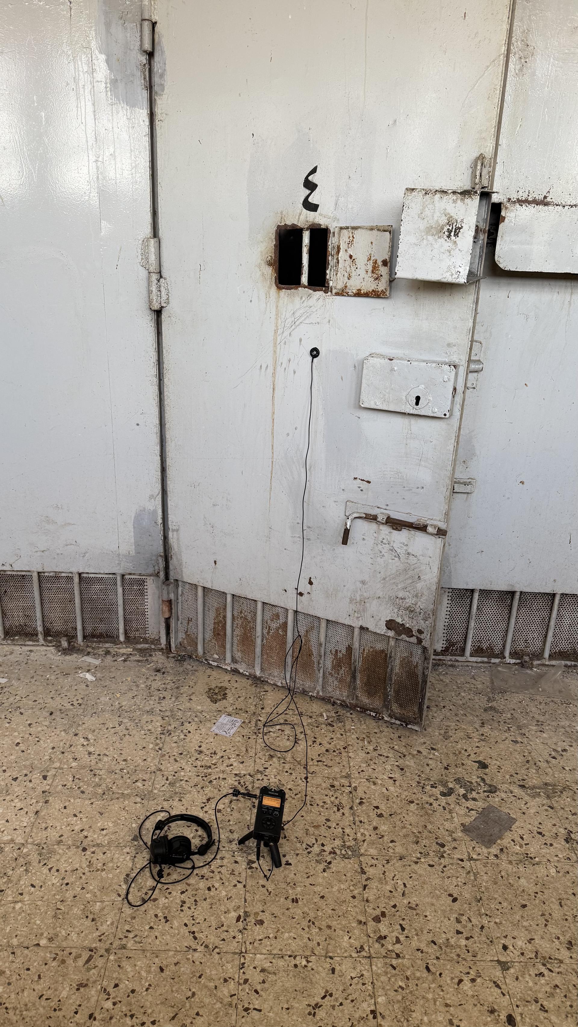 a dormitory door being sampled section A left